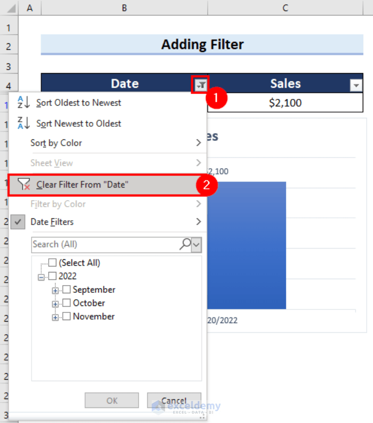 How to Change Date Range in Excel Chart (3 Quick Ways)