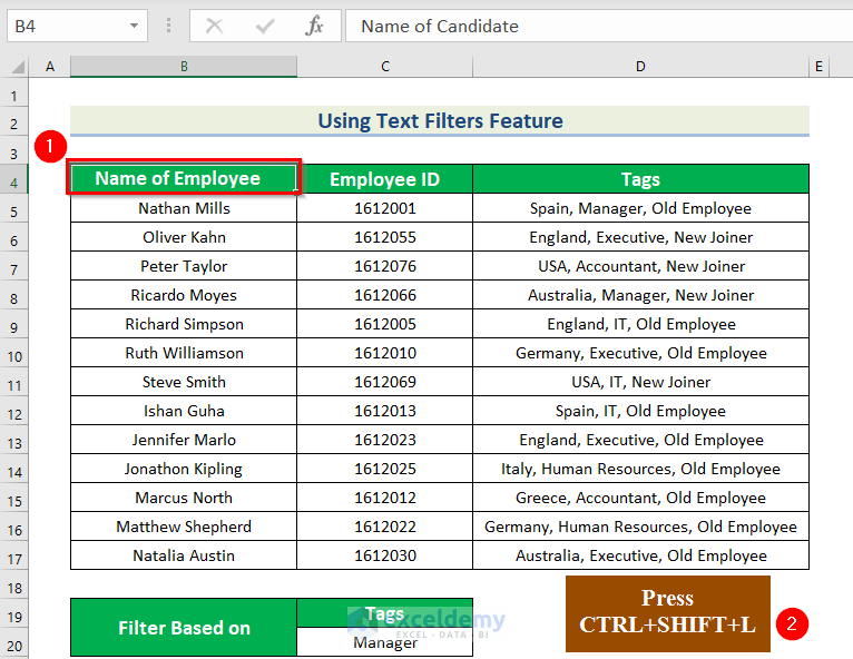 How to Use Multiple Tags in One Cell in Excel 4 Methods
