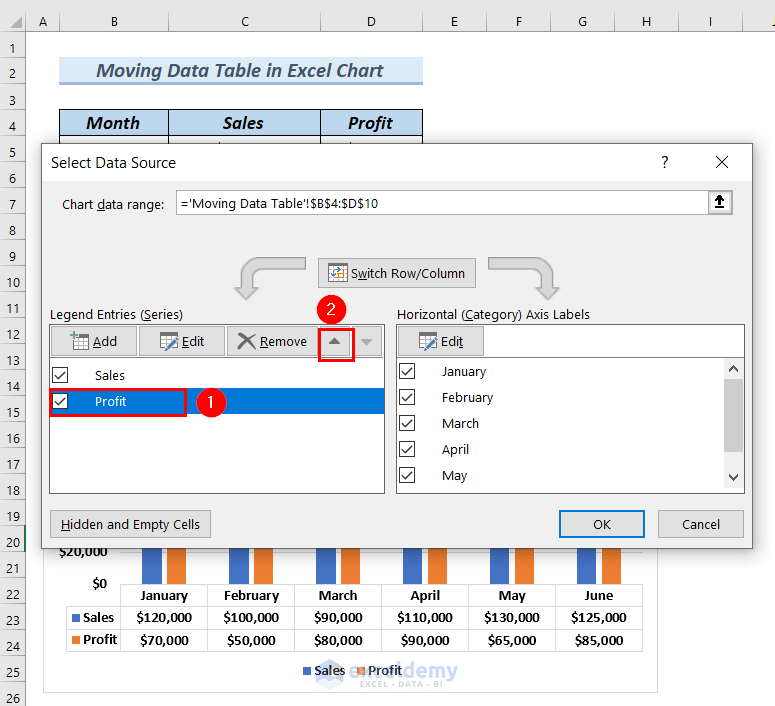 How to Format a Data Table in an Excel Chart 4 Methods