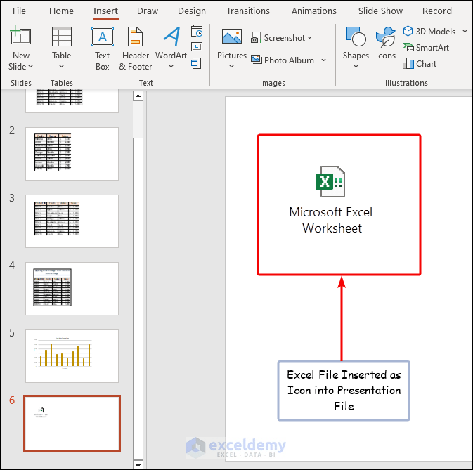 How to Embed an Excel File in PowerPoint (5 Easy Ways)