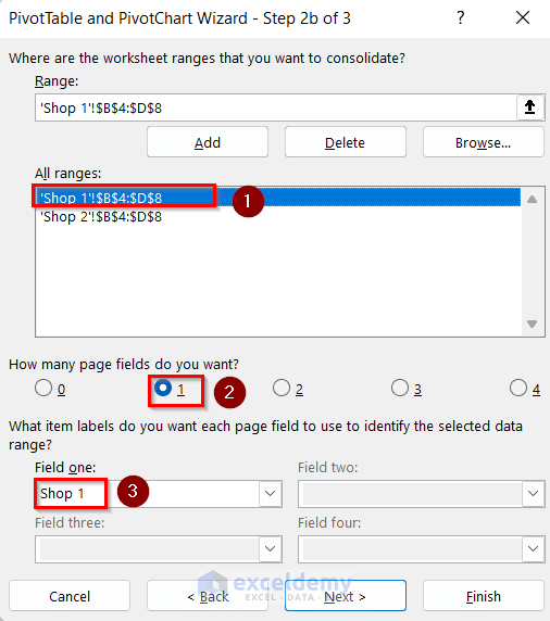 How to Create Table from Multiple Sheets in Excel (4 Easy Ways)