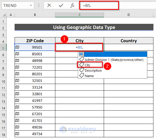 How to Lookup ZIP Code in Excel (4 Suitable Methods)