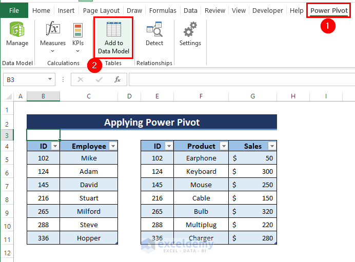 How to Create Data Model Relationships in Excel (3 Ways)