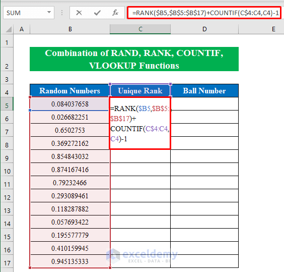 Probability Formula for Lottery in Excel (3 Instances)