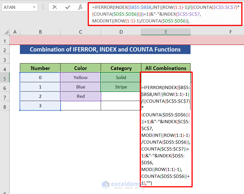 How to Apply All Combinations of 3 Columns in Excel ExcelDemy