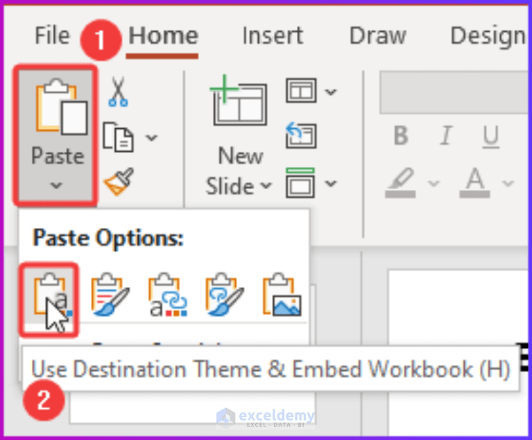 How to Copy Chart from Excel to PowerPoint Without Link