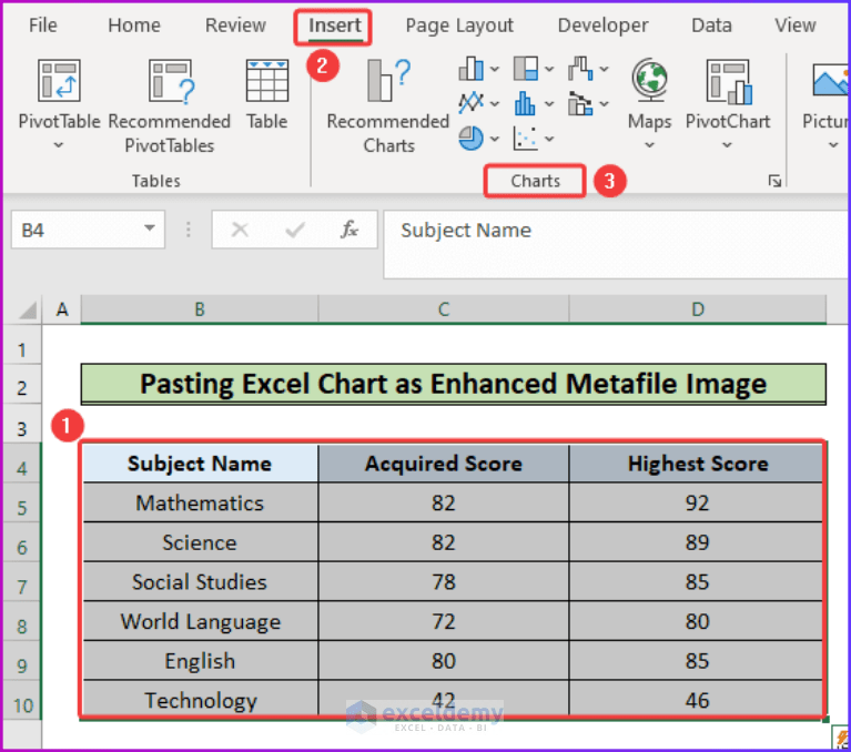 How to Copy Chart from Excel to PowerPoint Without Link