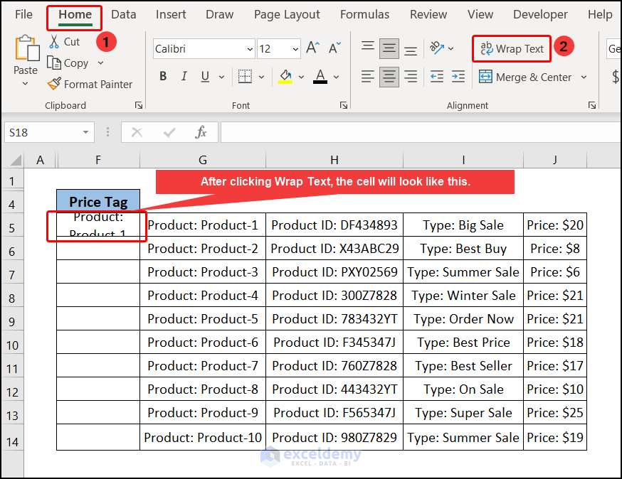 How to Create Price Tags in Excel (with Quick Steps) ExcelDemy