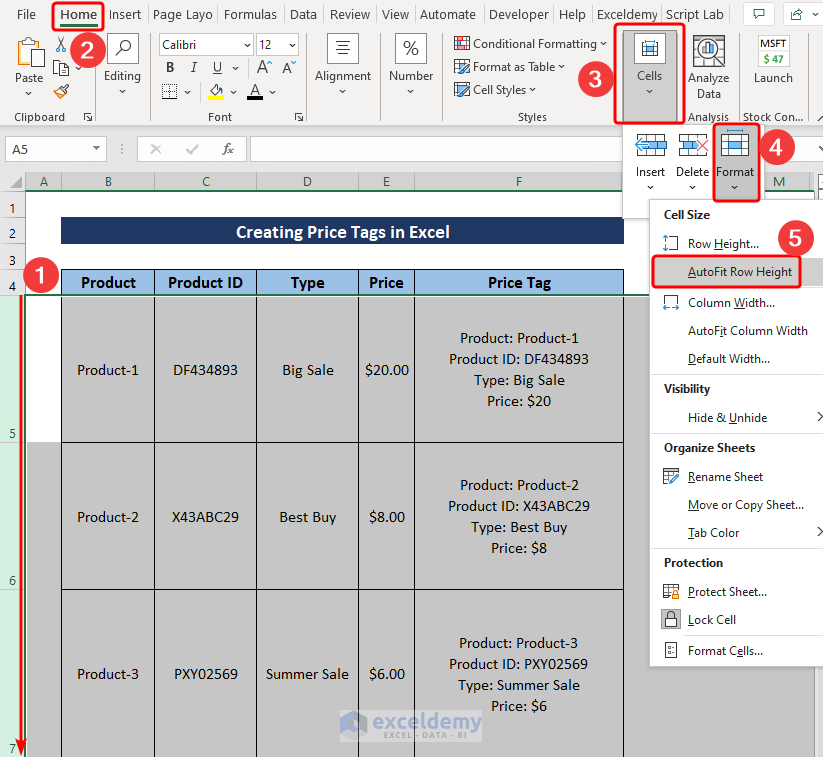 How to Create Price Tags in Excel (with Quick Steps) ExcelDemy