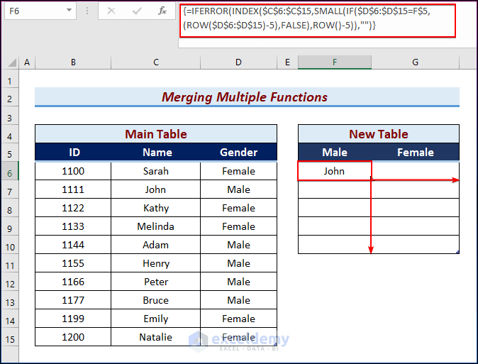 How to Create a Table from Another Table in Excel (3 Easy Ways)