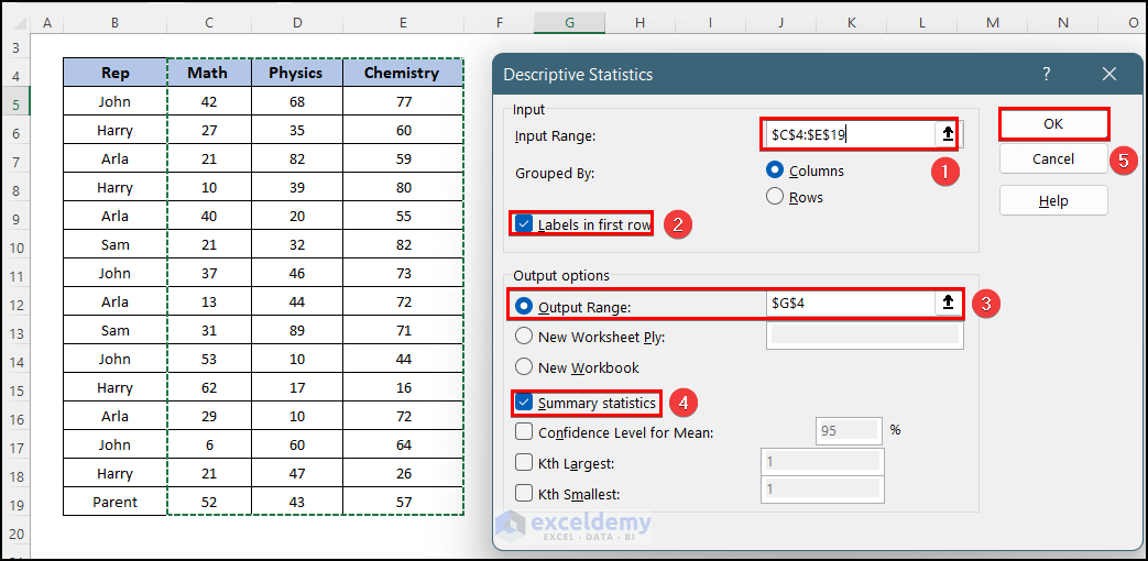 How To Do Descriptive Statistics In Excel