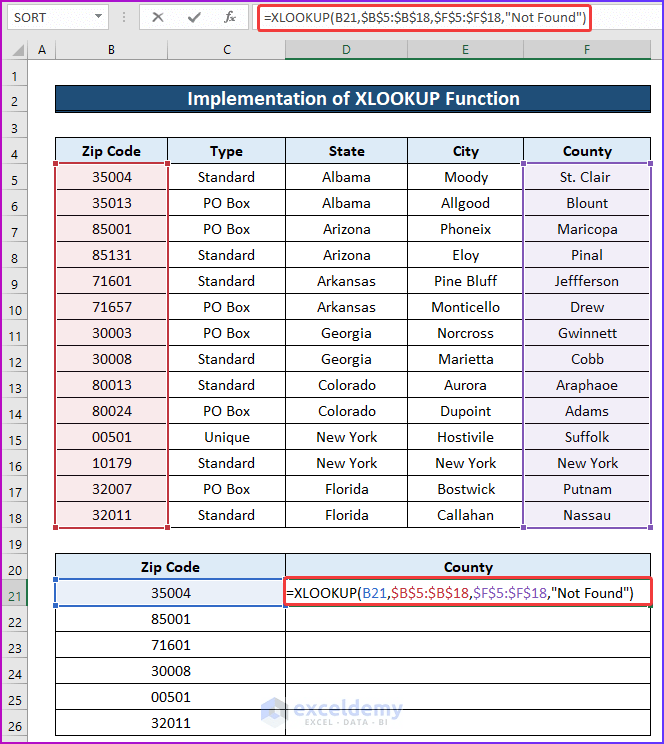 How to Lookup County from Zip Code in Excel 3 Suitable Ways ExcelDemy
