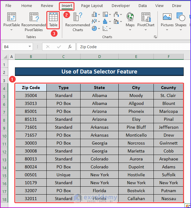 How to Lookup County from Zip Code in Excel 3 Suitable Ways ExcelDemy