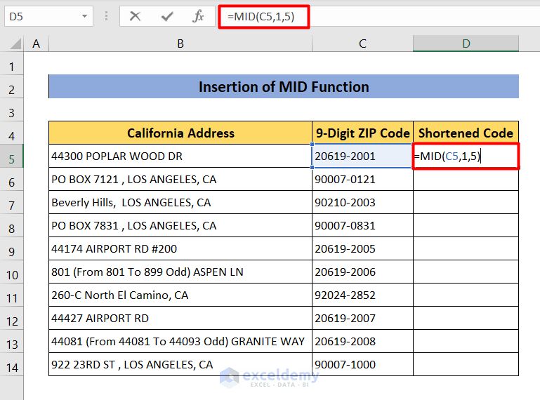 How to Remove the Last 4 Digits of a Zip Code in Excel 10 Methods