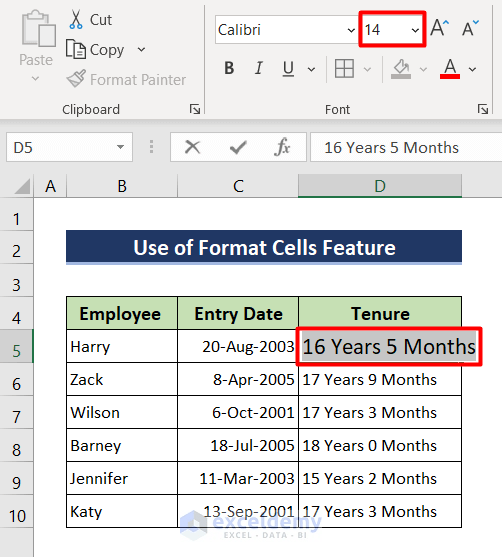 How to Increase the Font Size Using the Keyboard in Excel 3 Methods