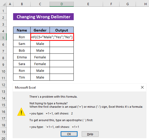[Fixed!] IF Function Is Not Working in Excel (4 Solutions)