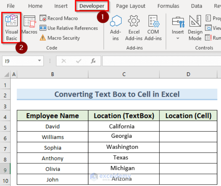 How to Convert Text Box to Cell in Excel (with Easy Steps)