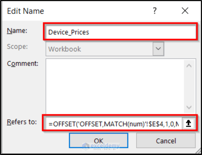Dynamic Named Range Based on Cell Value in Excel ExcelDemy