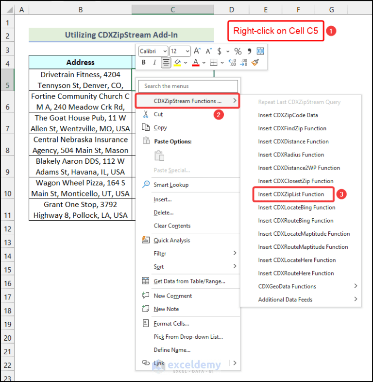 How to Find ZIP Code from Address in Excel (2 Easy Ways)