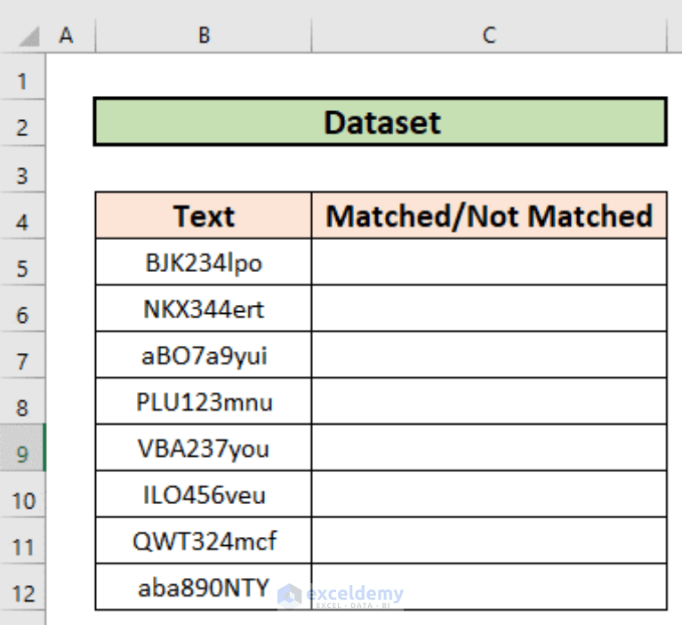 How to Perform Pattern Matching in Excel (2 Suitable Methods)