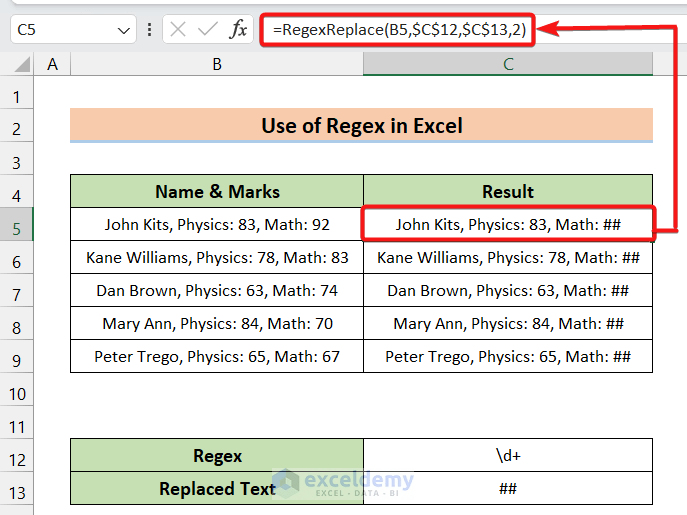 How to Find & Replace Text Using Regex in Excel ExcelDemy