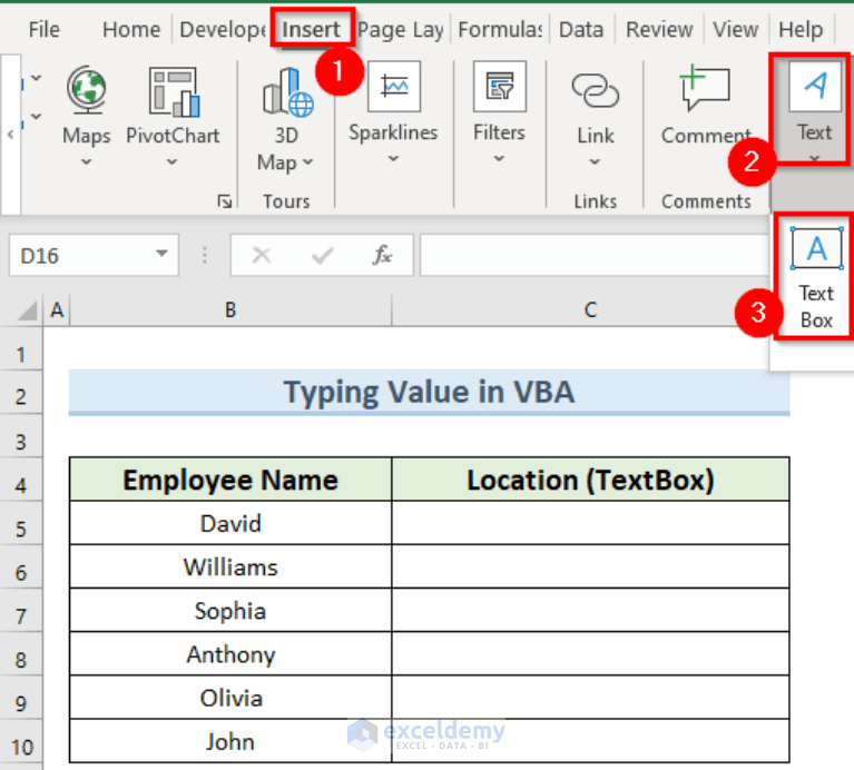 How to Add Text to Textbox Using Excel VBA (3 Effective Ways)