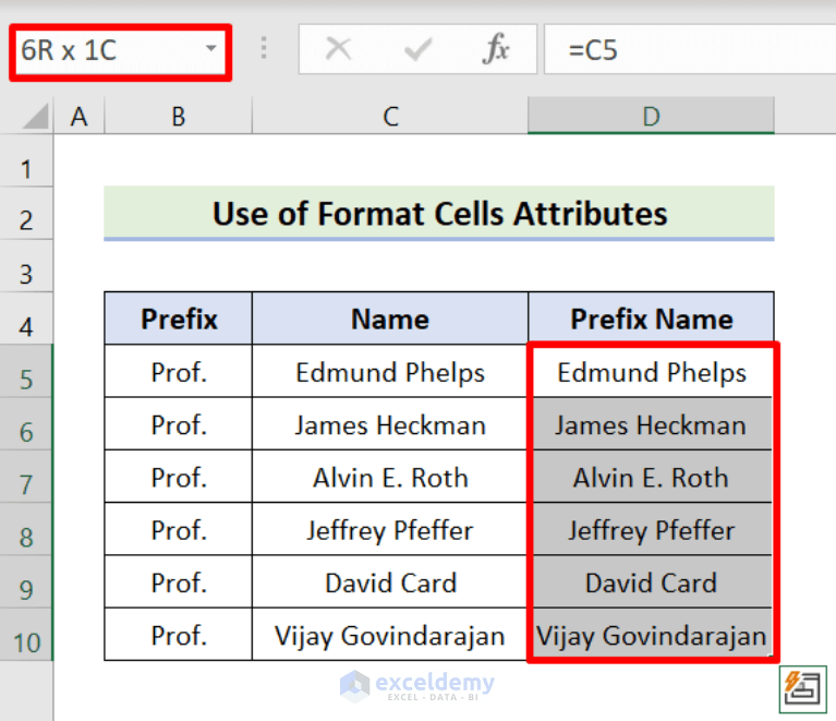 How to Add Prefix to Entire Column in Excel (4 Simple Methods)