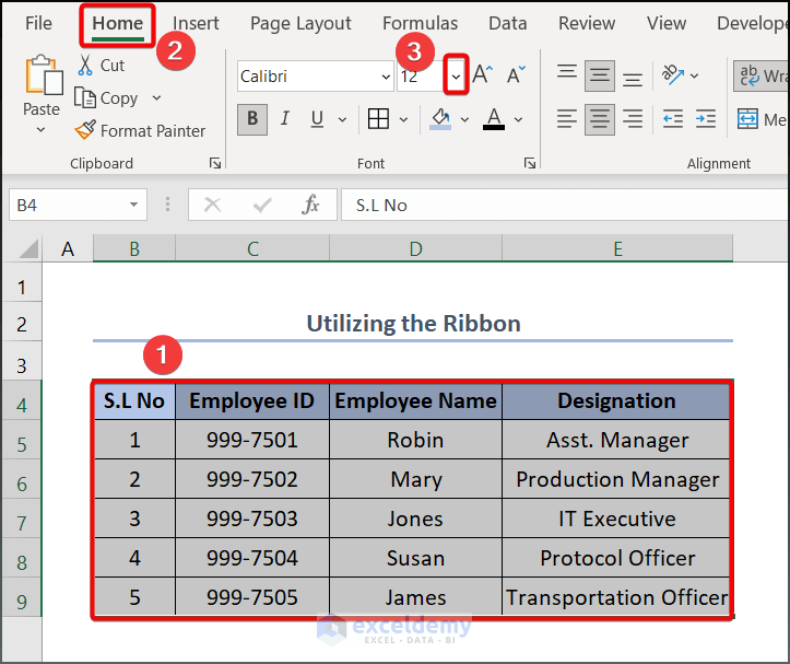 How to Change Font Size in Excel (4 Easy Ways) ExcelDemy