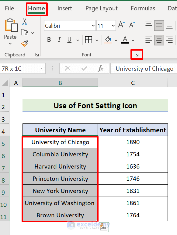 How to Change Font Style in Excel (5 Easy Ways) ExcelDemy
