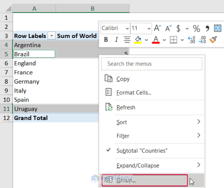 How to Create a Table with Subcategories in Excel ExcelDemy