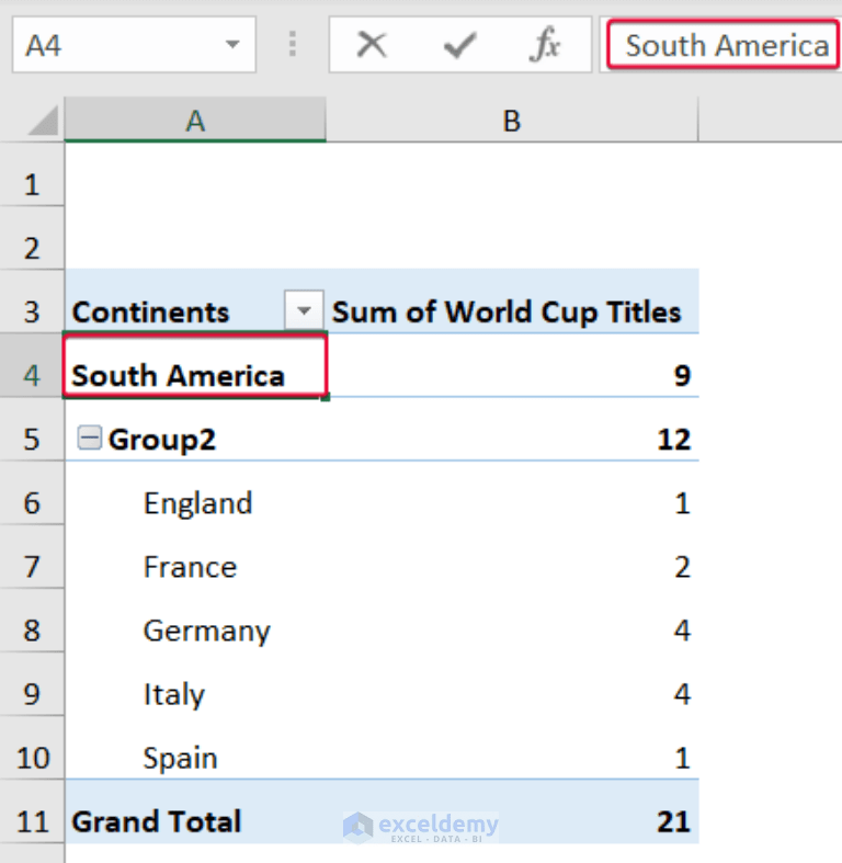 How to Create a Table with Subcategories in Excel ExcelDemy
