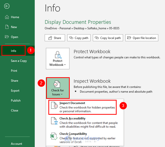How to Display Document Properties in Excel (3 Simple Methods)