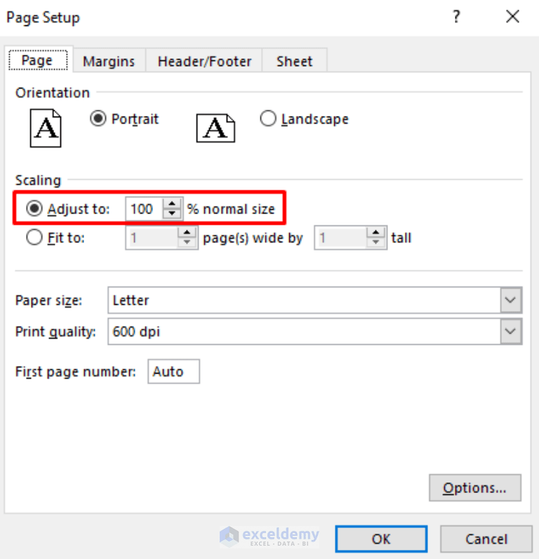 How to Increase Font Size for Printing in Excel (2 Suitable Ways)