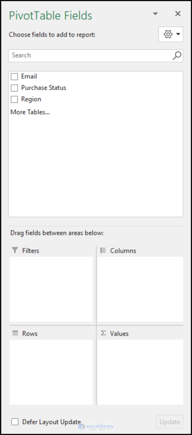 How to Make a Contingency Table in Excel (2 Easy Ways)