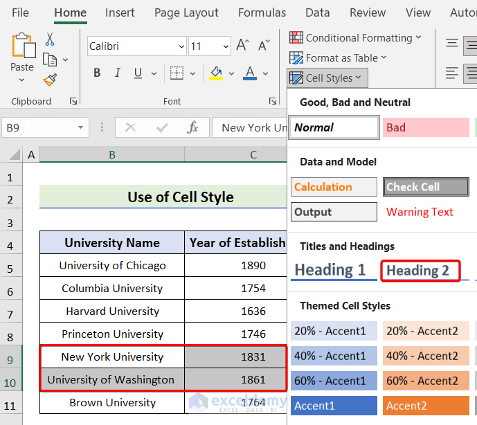 How to Change Font Style in Excel (5 Easy Ways) ExcelDemy