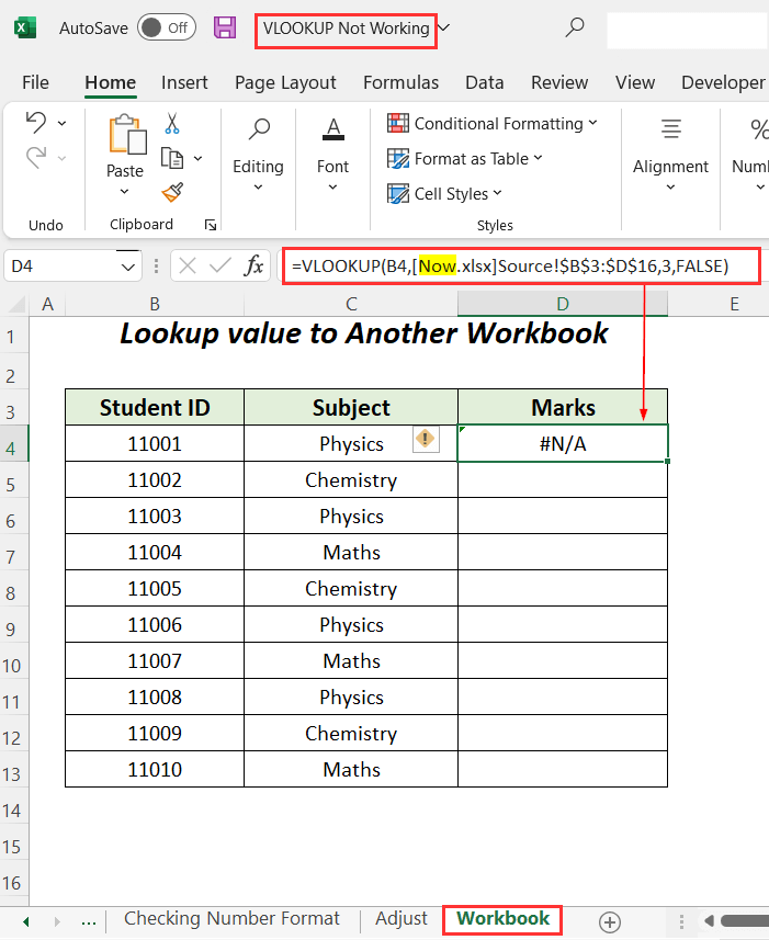 The VLOOKUP is Not Working Between Sheets 8 Easy Solutions