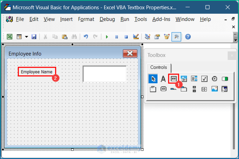 How to Use VBA Textbox Properties in Excel (with Easy Steps)