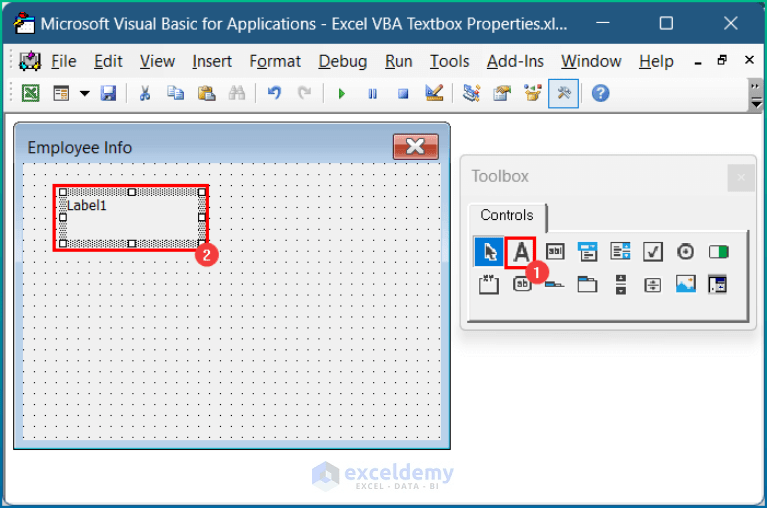 How to Use VBA Textbox Properties in Excel (with Easy Steps)