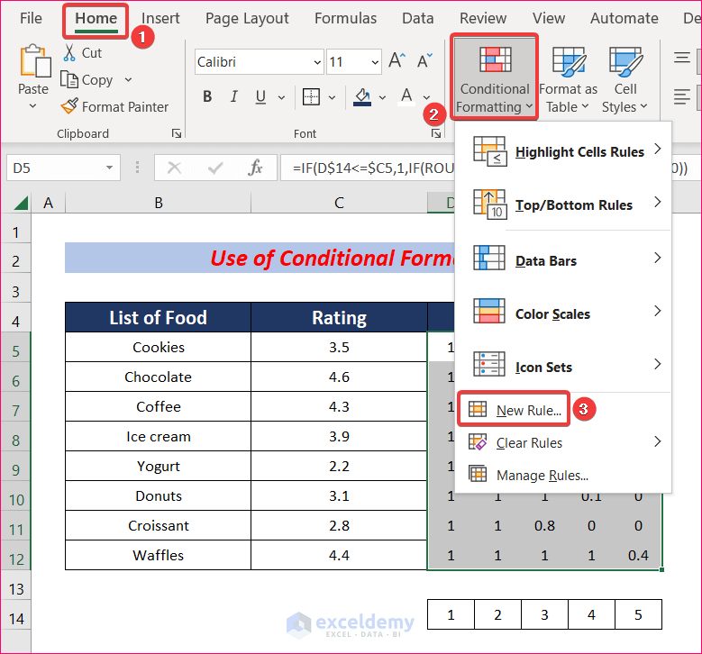 How to Create a Rating Scale in Excel (4 Easy Ways) ExcelDemy