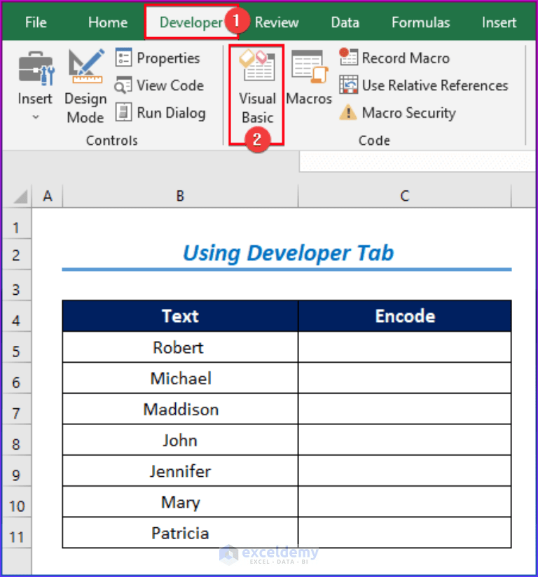 How to Encode Data in Excel (with Easy Steps) ExcelDemy
