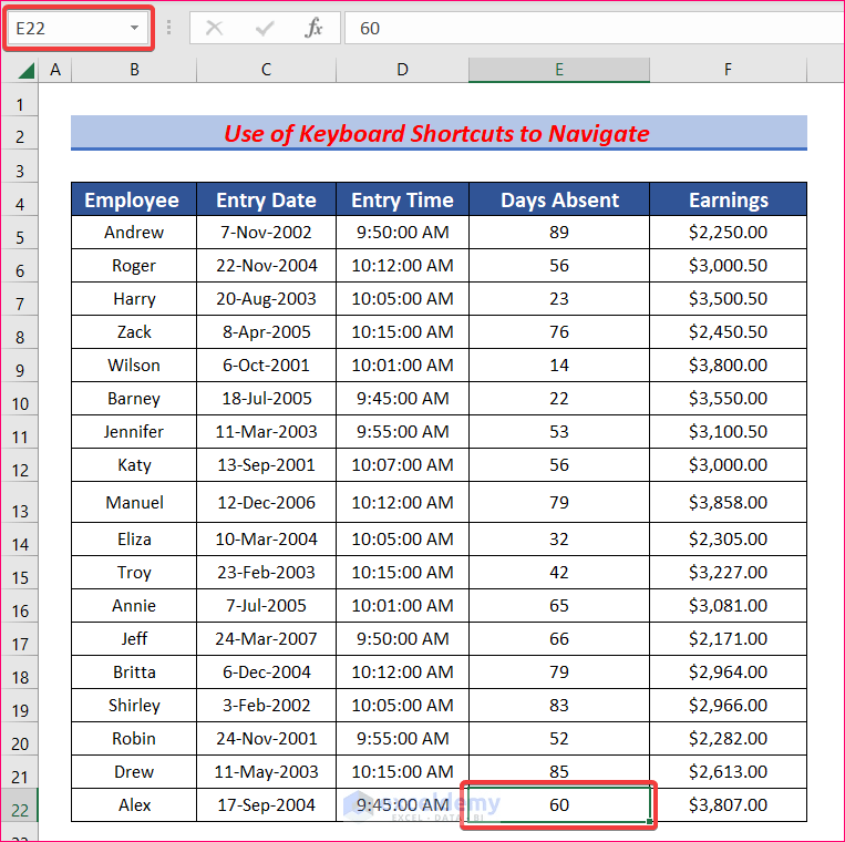 How to Navigate Large Excel Spreadsheets (10 Useful Techniques)