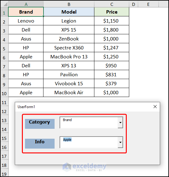 How to Use VBA to Populate ComboBox List from Range in Excel