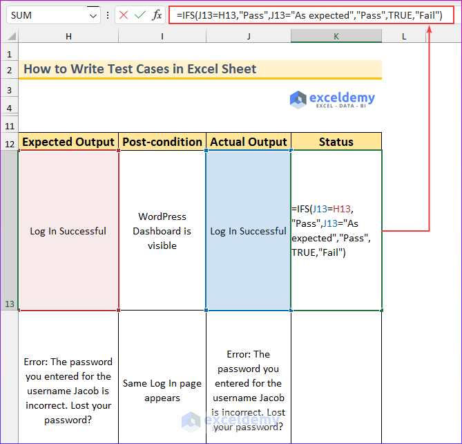 How to Write Test Cases in Excel Sheet (with Easy Steps)