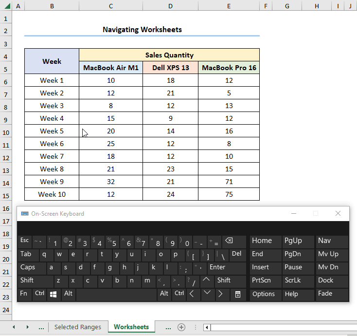 How to Use Navigation Keys in Excel (6 Examples with Shortcuts)