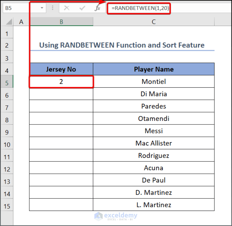How to Randomize List of Names in Excel (8 Easy Methods)