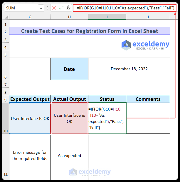 How to Create Test Cases for a Registration Form in Excel 3 Steps