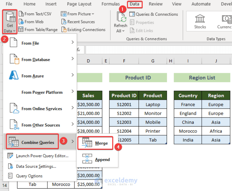 How to Perform Union Query in Excel (with Detailed Steps)