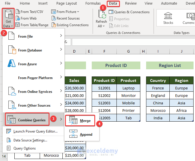 How to Perform Union Query in Excel (with Detailed Steps)