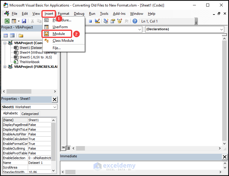 How to Convert Old Excel Files to New Format (2 Quick Ways)