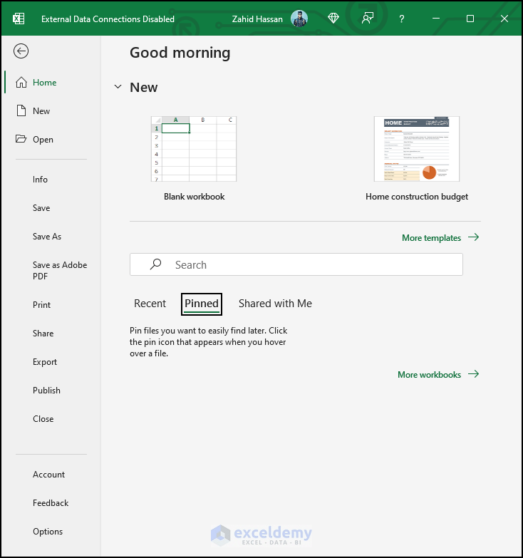 External Data Connections Have Been Disabled in Excel 2 Solutions